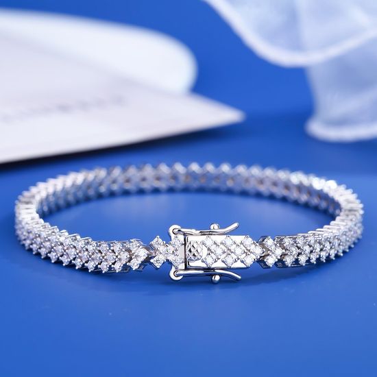 Draxen™ VVS Tennis Bracelet — Silver