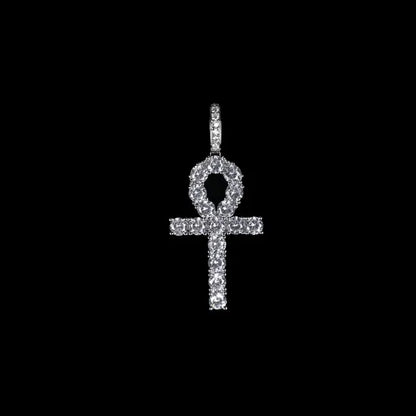 Draxen™ Iced Ankh Pendant — Silver
